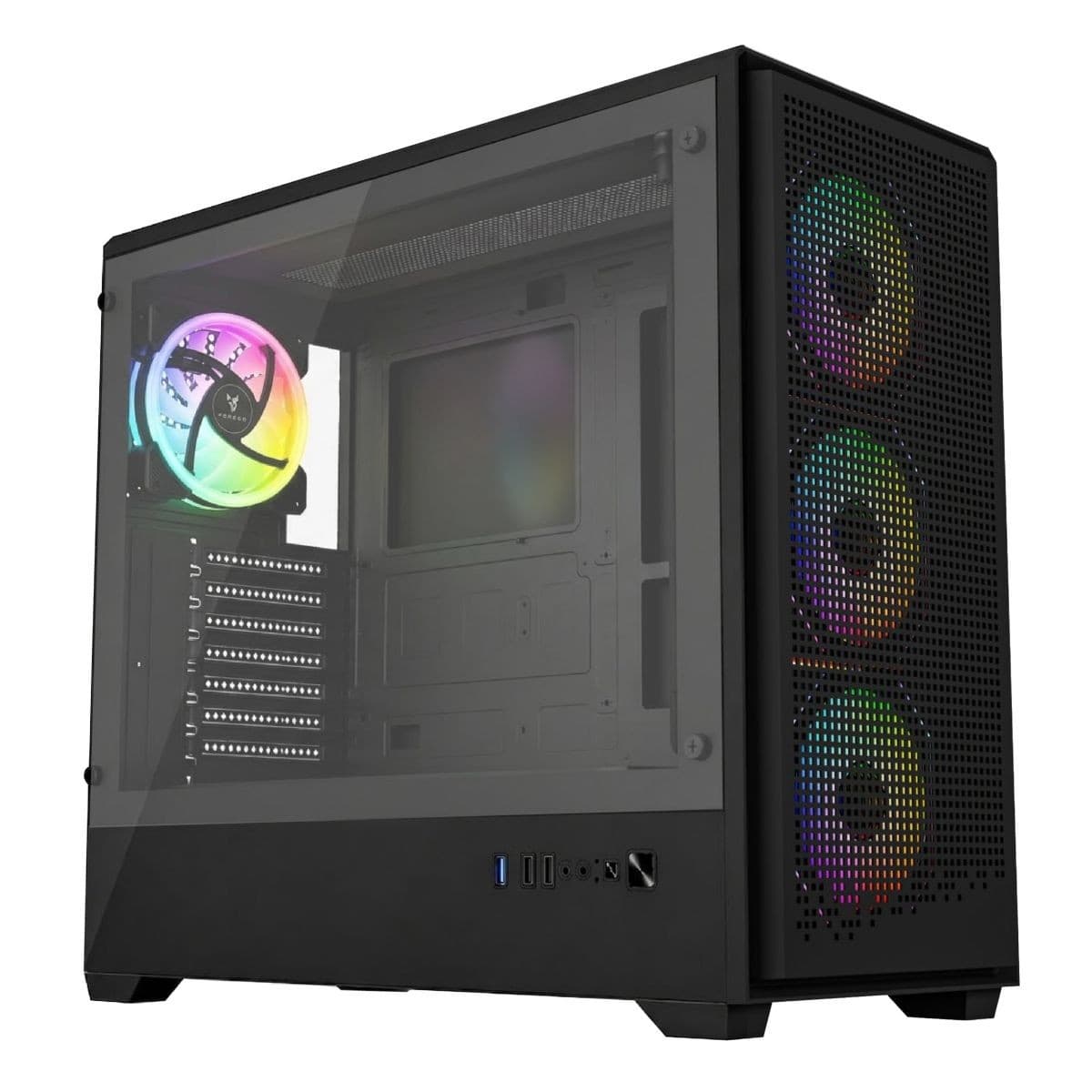 Gabinete Gaming Perseo 465 3+1 Fanes Argb