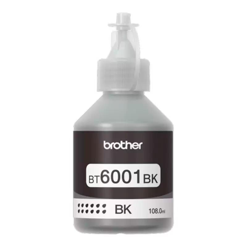 Botella De Tinta Brother Negro Bt6001