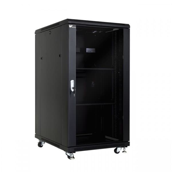 Vf-Rack Piso Negro 27u 600x1000x1400 P/Vidrio