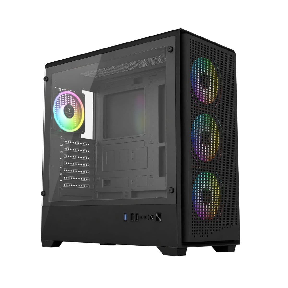 Gabinete Gaming Perseo 365 3+1 Fanes Argb