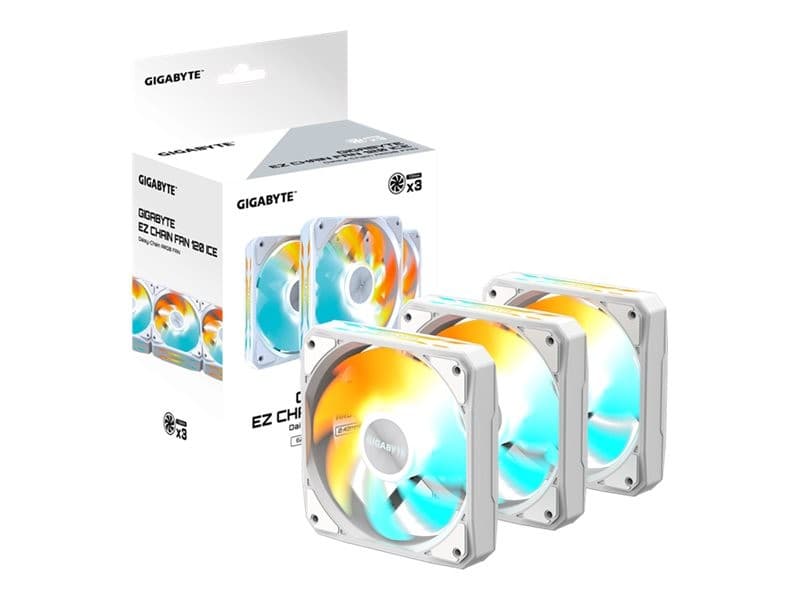 Water Cooling Kit De Ventiladores Gigabyte Ez Chain Fan 120 Ice