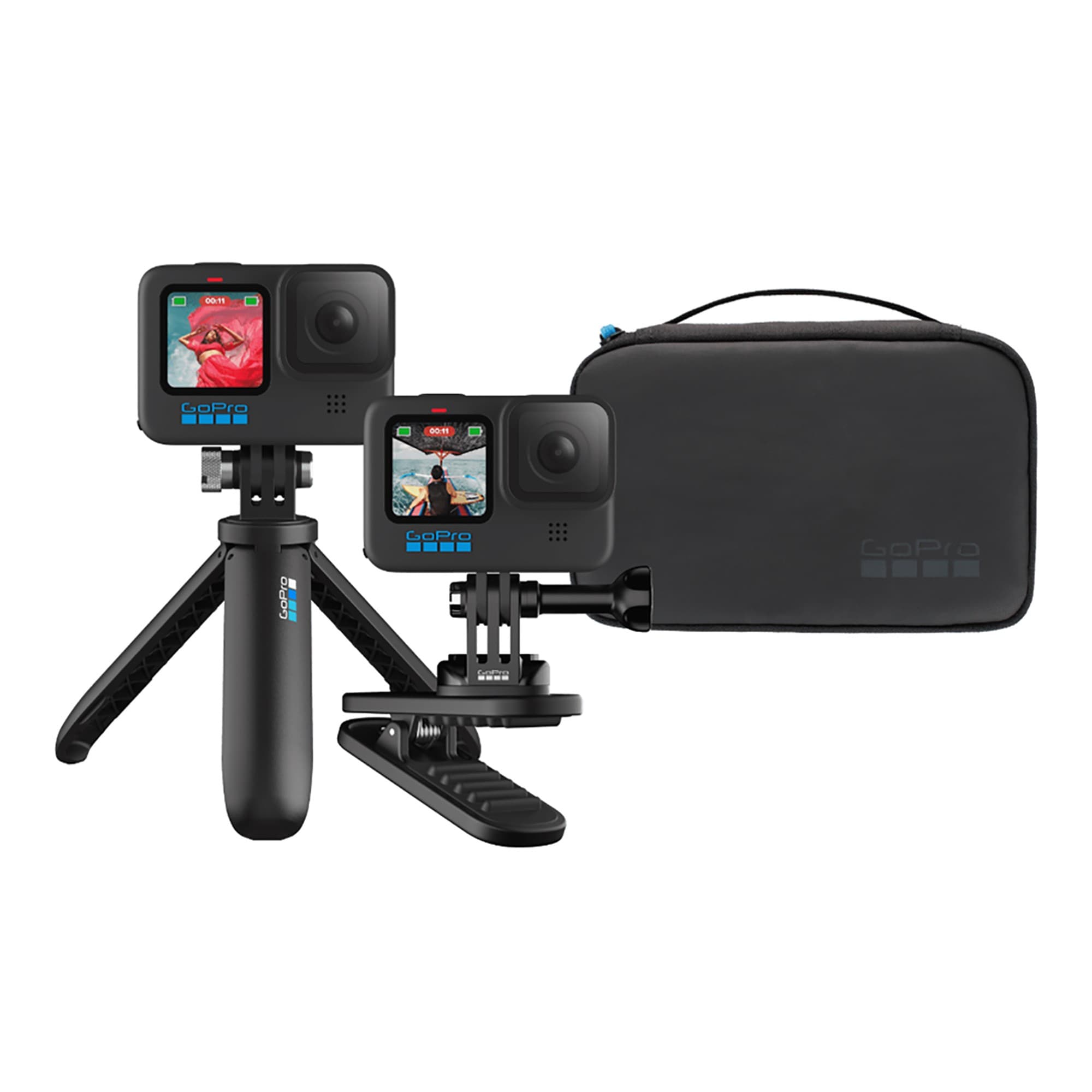 Kit Para Viajes Gopro Akttr-002 Trípode Clip 360º Estuche