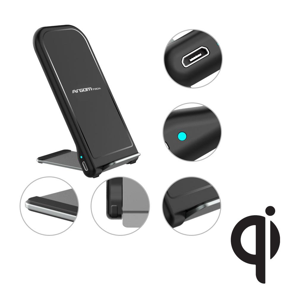 CARGADOR RAPIDO INALAMBRICO ARGOM PARA CELULARES