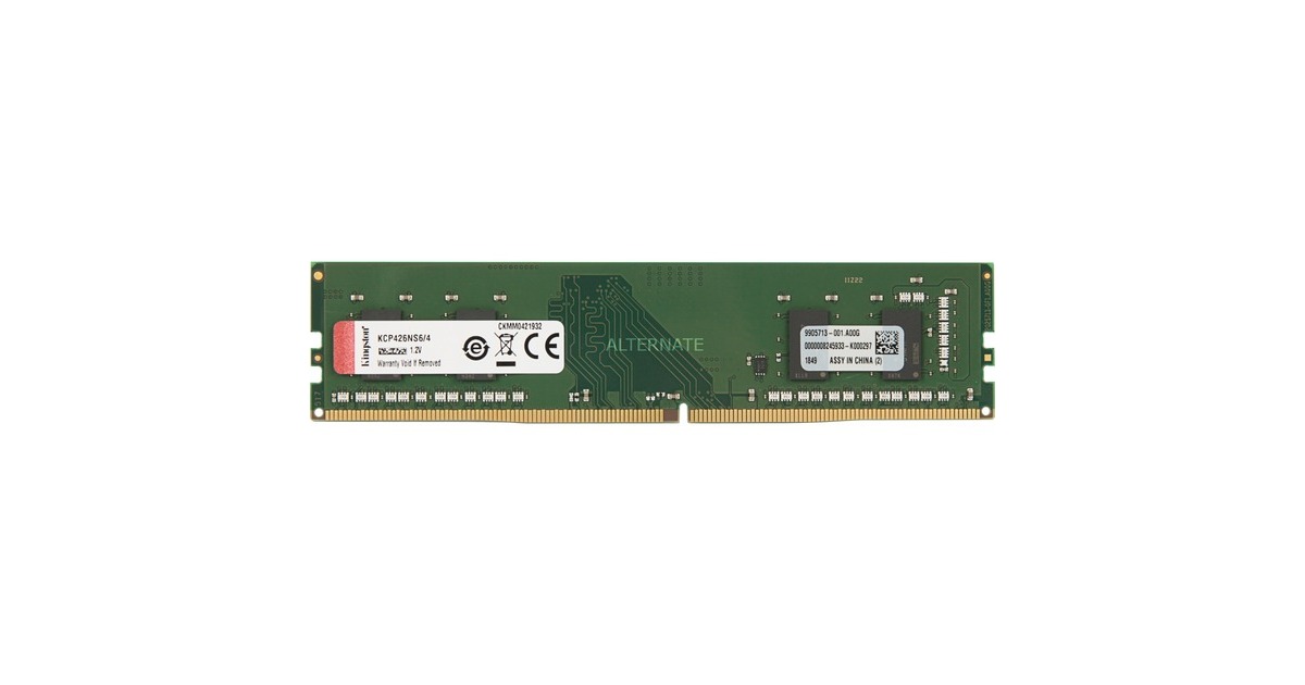 MEMORIA KINGSTON PROP. UDIMM DDR4 2666MHZ 4GB