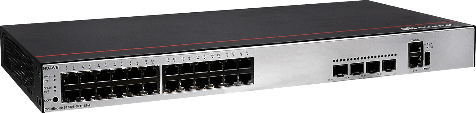 SWITCH POE+ HUAWEI CLOUDENGINE S1730S-S24P4S-A 24*G/4*G SFP