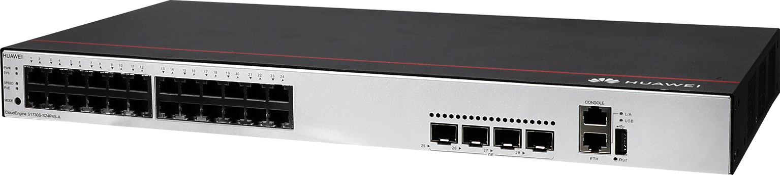 SWITCH POE+ HUAWEI CLOUDENGINE S1730S-S24P4S-A 24*G/4*G SFP