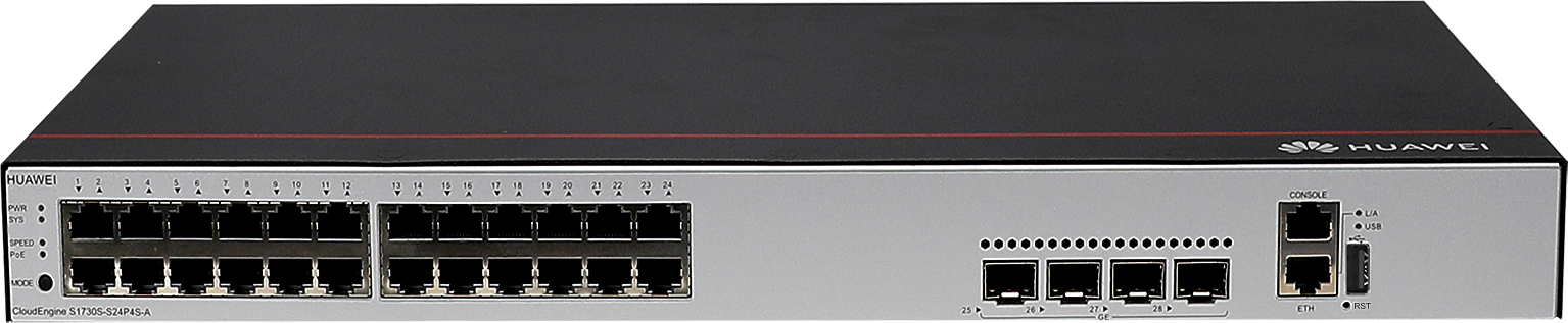 SWITCH POE+ HUAWEI CLOUDENGINE S1730S-S24P4S-A 24*G/4*G SFP