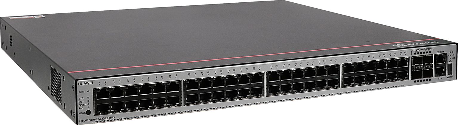 SWITCH POE+ HUAWEI CLOUDENGINE S5735-L48P4X-A 48*G/4*G/SFP
