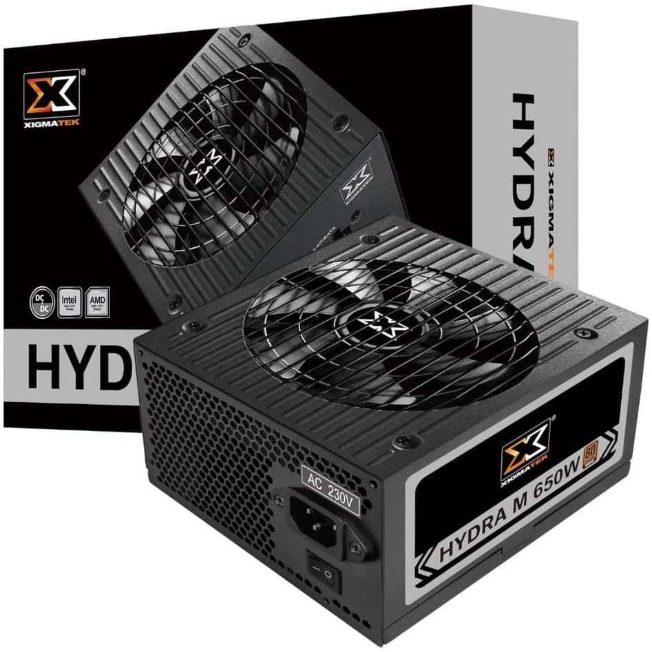 FUENTE XIGMATEK HYDRA 650W 80 PLUS BRONZE FULL MODULAR