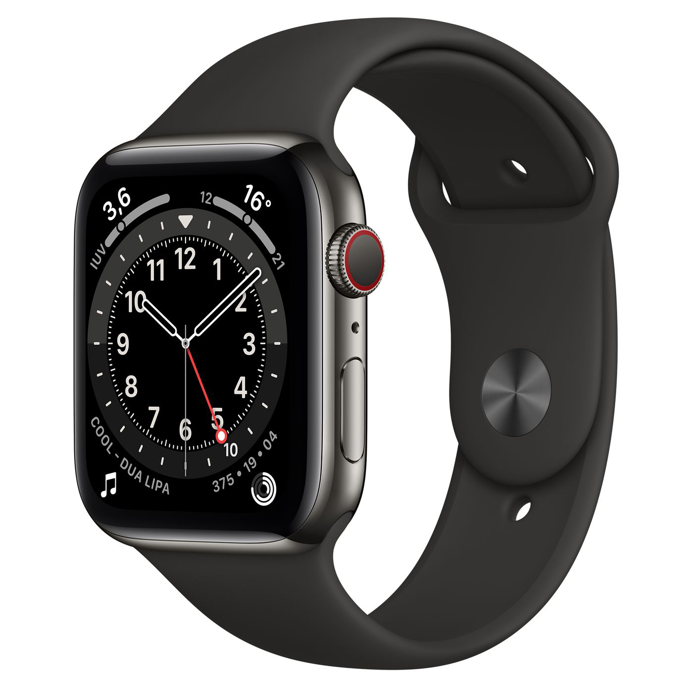 RELOJ APPLE WATCH SERIES 6 GPS 44MM SPACE BLACK SPORT