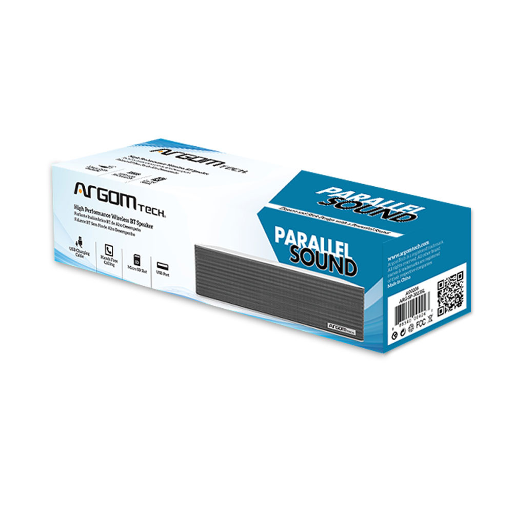 PARLANTE BLUETOOTH PARALLEL SOUND SILVER ARGOM