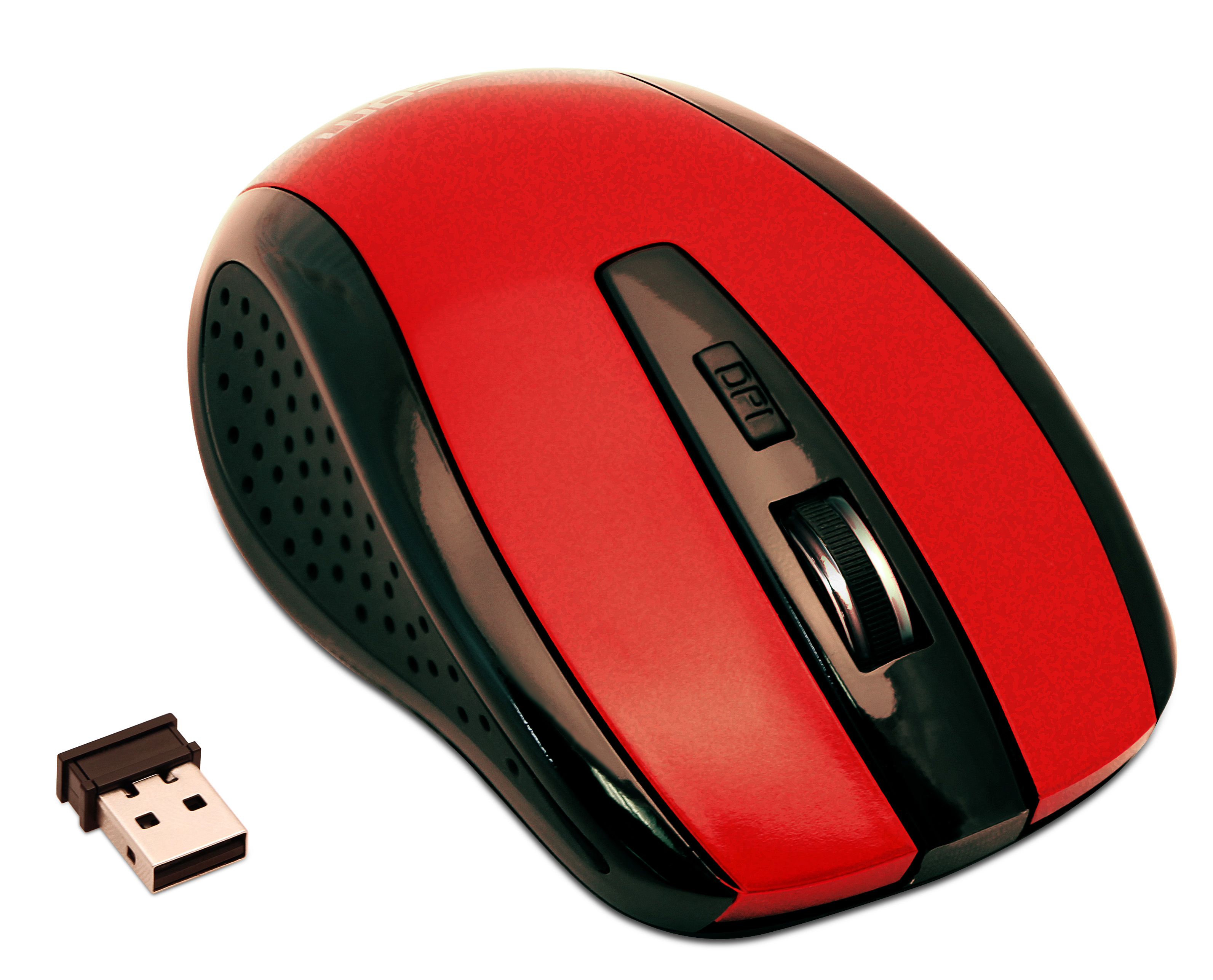 MOUSE INALAMBRICO 2,4G ROJO ARGOM