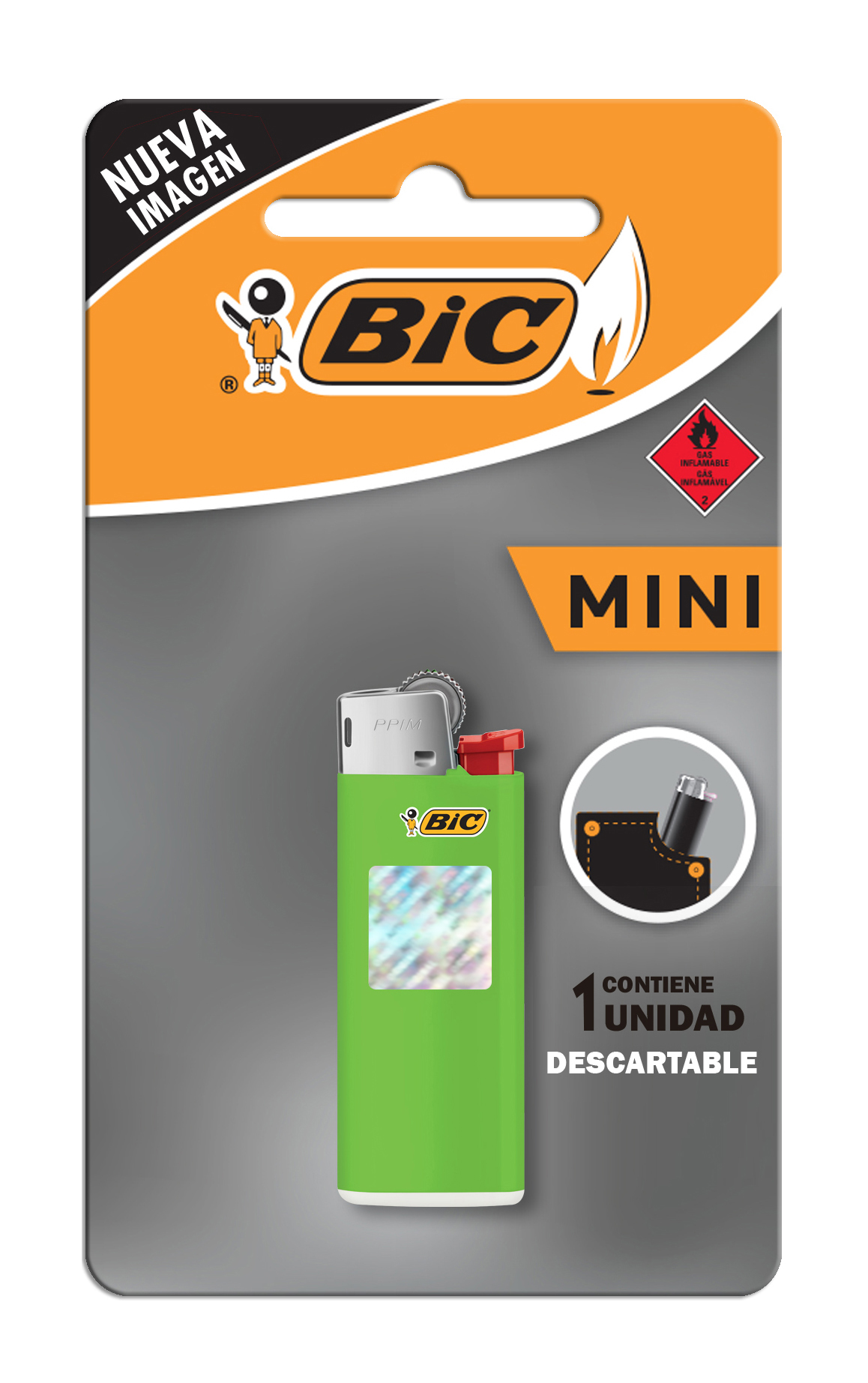 ENCENDEDOR MINI BICV J5 BLISTER X1U