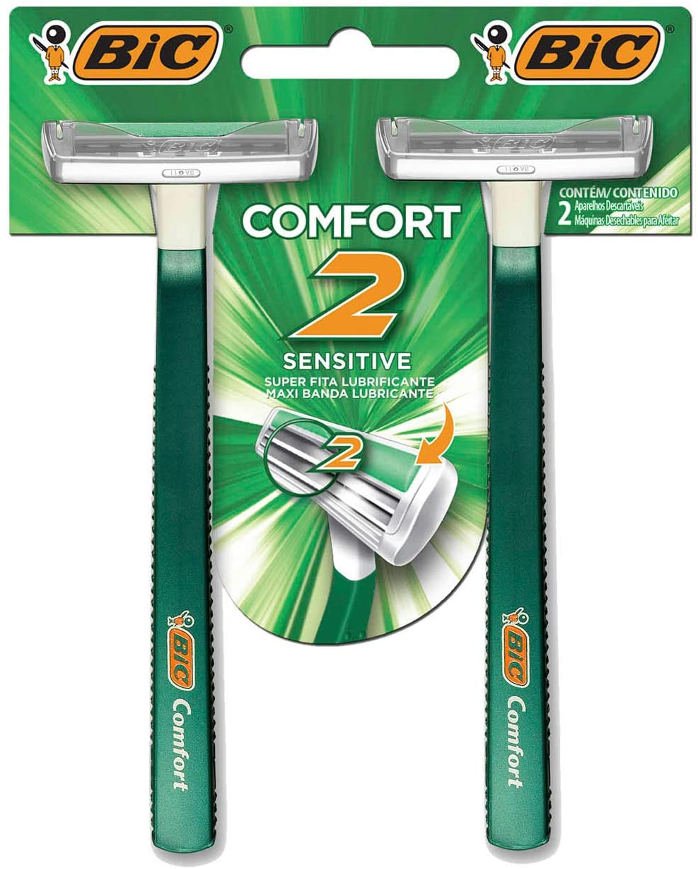 AFEITADORA BIC COMFORT TWIN SENSITIVE BLISTER X2U