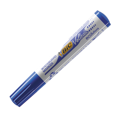 MARCADOR PIZARRA BIC VELLEDA AZUL BLISTER X1U PUNTA CONICA