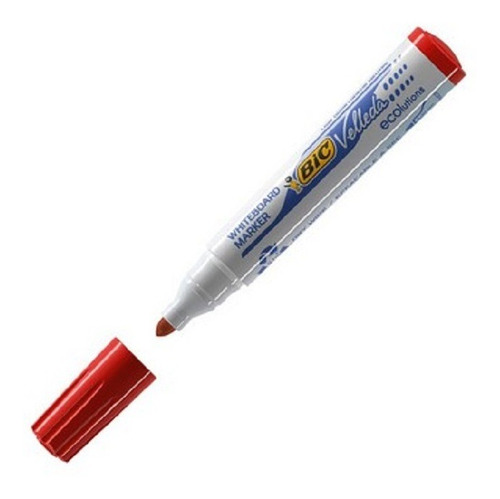 MARCADOR PIZARRA BIC VELLEDA ROJO BLISTER X1U PUNTA CONICA