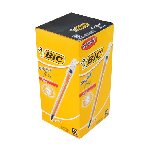 BOLIGRAFO BIC CRISTAL FINA NEGRA BOX X50U