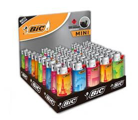 ENCENDEDOR MINI BIC J5 SLEEVE TRAVEL BOX X50U