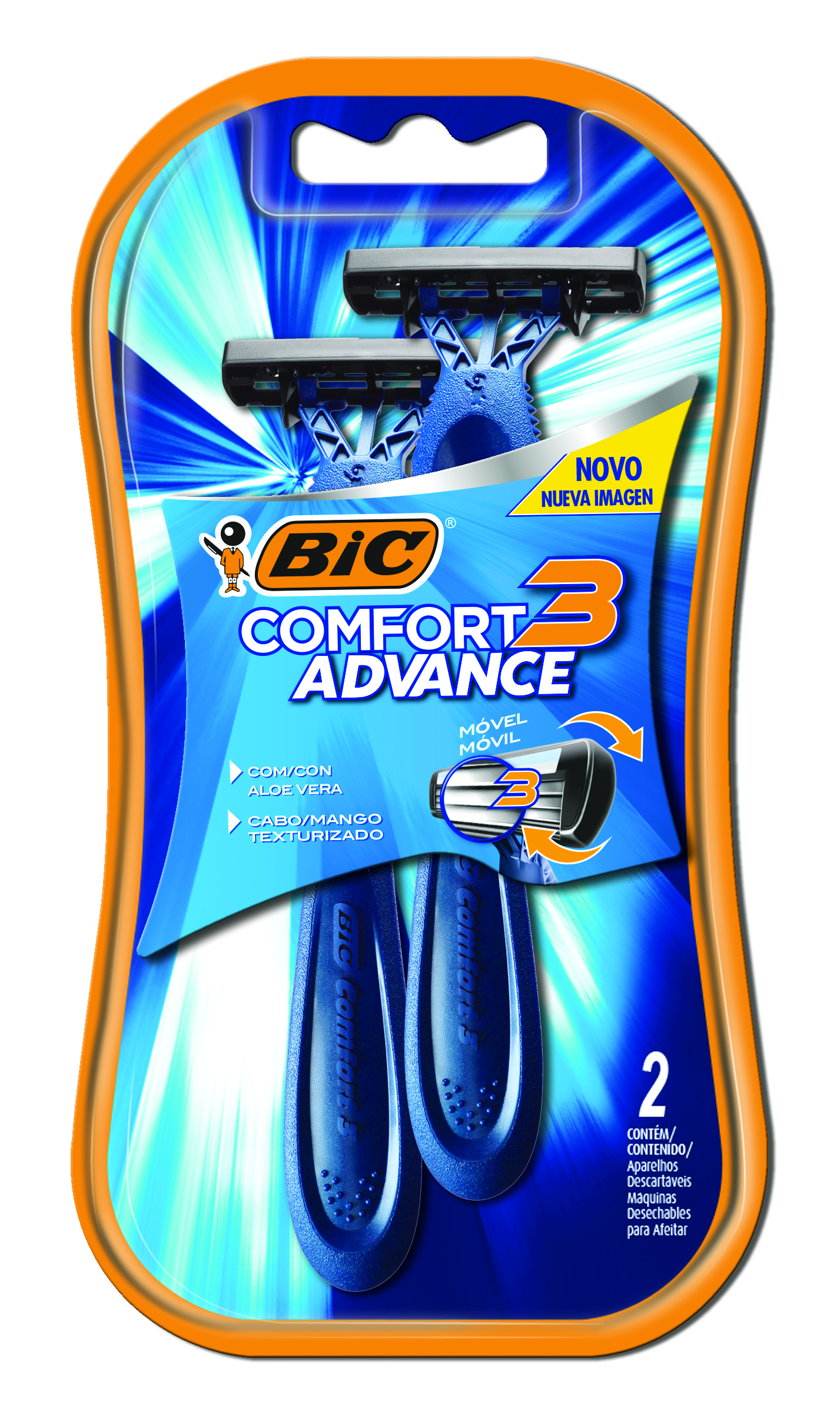 AFEITADORA BIC COMFORT 3 ADVANCE NORMAL BLISTER X2U