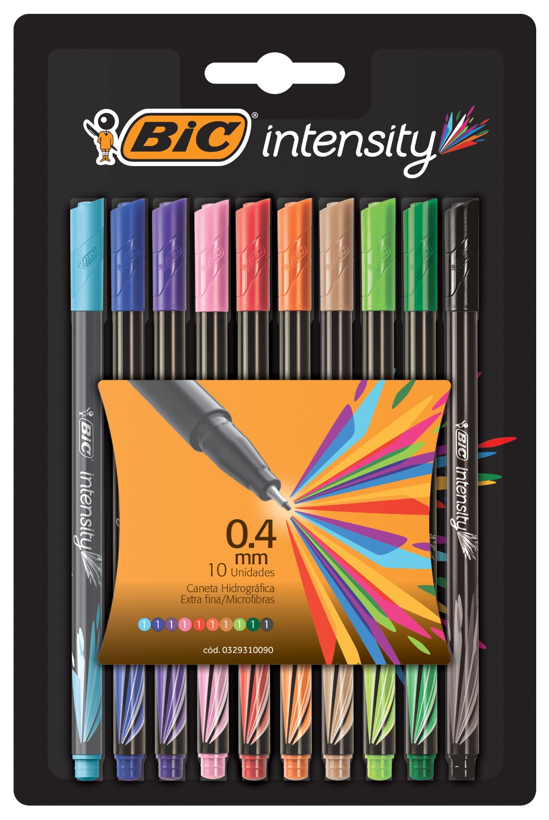 MICROFIBRA BIC INTENSITY SURTIDA BLISTER X10U