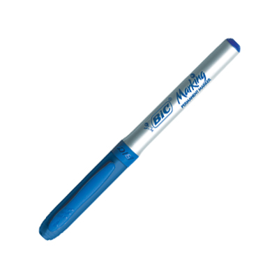 MARCADOR BIC PERMANENTE AZUL BLISTER X1
