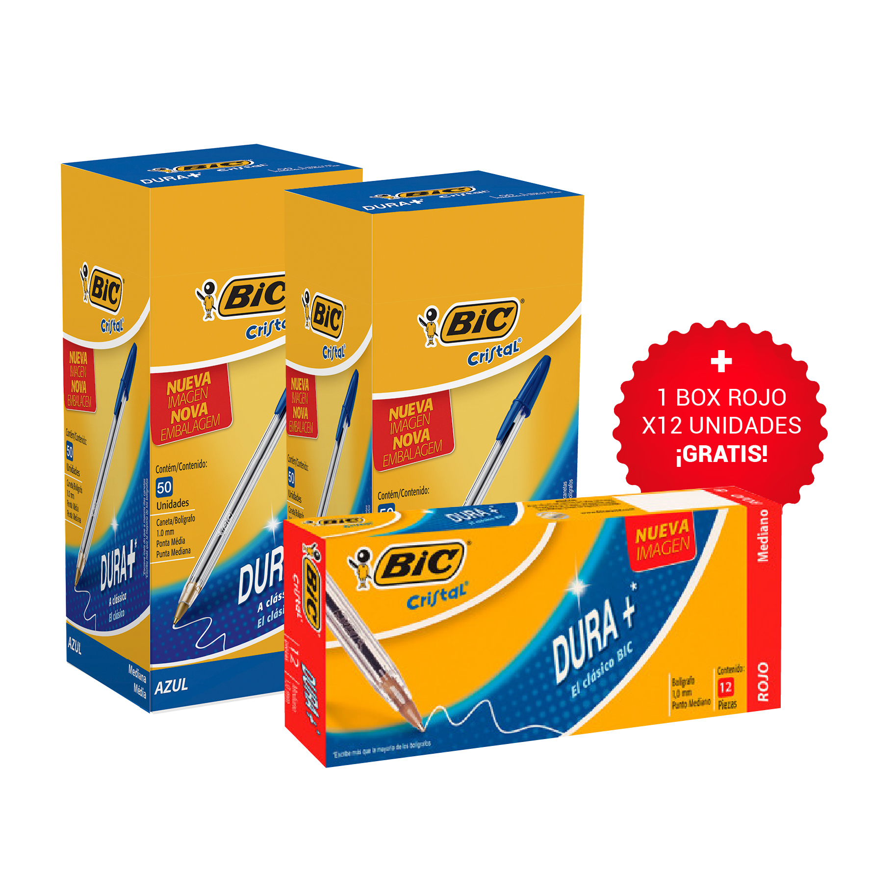 BOLIGRAFO BIC CRISTAL PUNTA 1.6MM FASHION SURTIDO BLIST. 10U