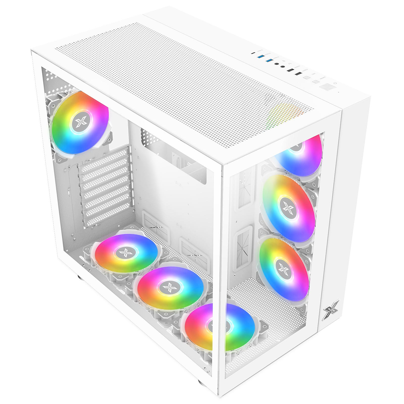 GABINETE AQUARIUS PRO ARCTIC WHITE CON USB-C