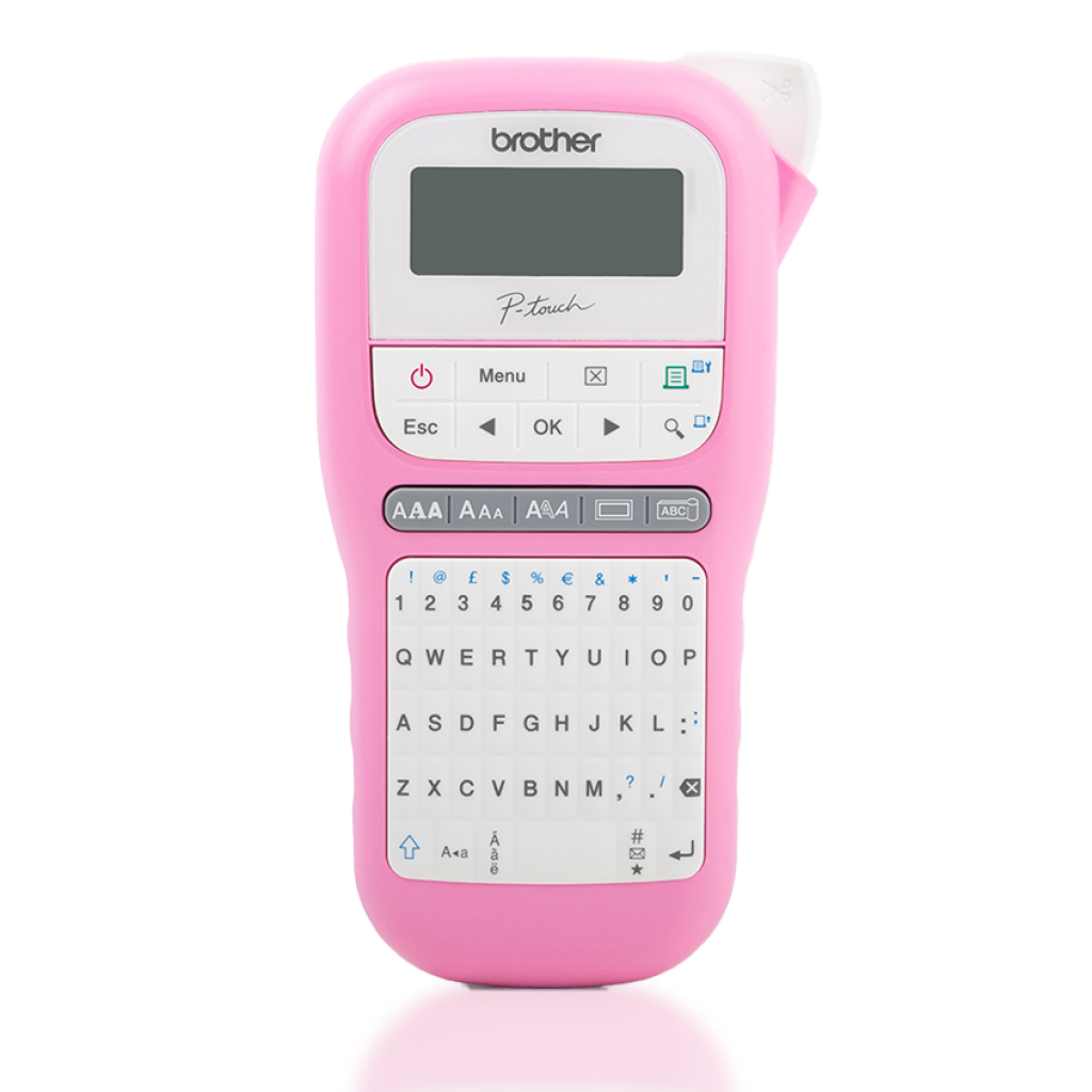 Rotuladora de Etiquetas Portátil Brother PT-H110 Rosa
