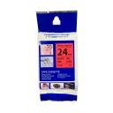 Cinta para rotuladora Office TZe-451 24mm Negro sobre rojo