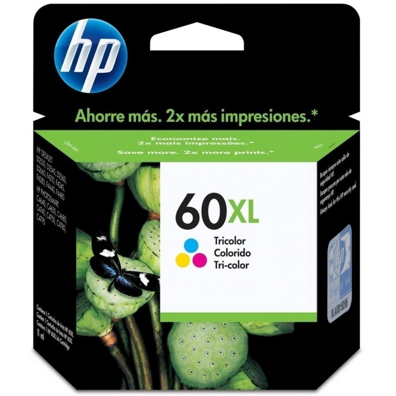 CARTUCHO HP CC644WL 60XL TRICOLOR D2530/60 F4580 F4280