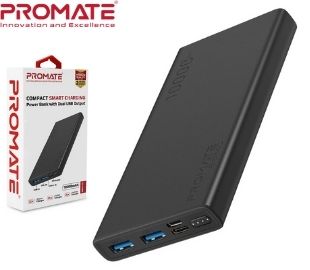 PROMATE BOLT-10 BATERIA DE RESPALDO 10000 MAH C/USB-C NEGRA