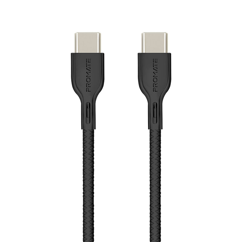 CABLE USB-C CON POWER DELIV 2M PROMATE POWERBEAM CC2 NEGRO