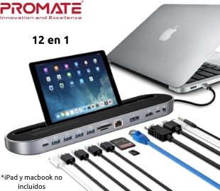 PROMATE BASELINK2-C HUB C/HDMI/PD/USBC/USB3.0/USB/SD/LAN/AUX