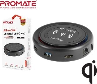 HUB USB-C PROMATE CENTERHUB PD/HDMI/LAN/USB3.0 CARGA INAL
