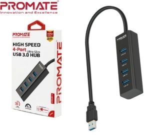 PROMATE EZHUB-4 HUB USB 4 PUERTOS USB 3.0 ALUMINIO