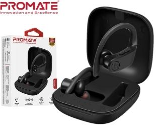 PROMATE MOTIVE.BLACK EARBUDS ON EAR TWS BT5.0 BASE DE CARGA