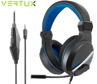 VERTUX MANILA.BLACK HEADSET GAMING NEGRO