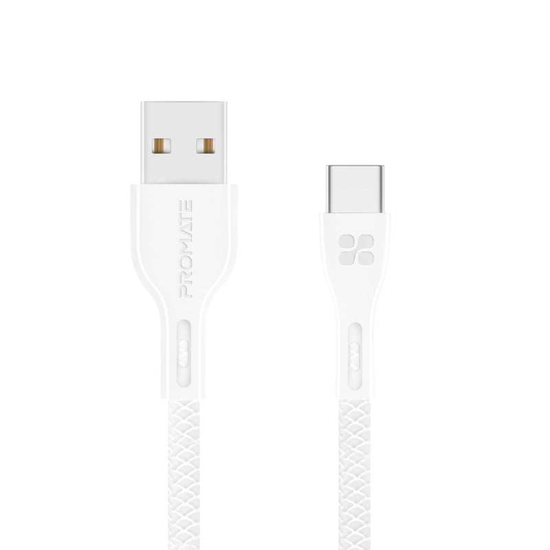 CABLE USB-C 1.2M PROMATE POWERBEAM-C BLANCO