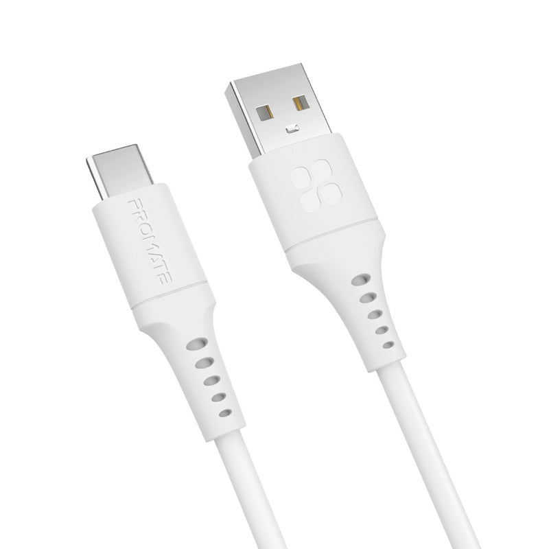CABLE USB-A A USB-C 1.2M PROMATE POWERLINK-AC120 WHITE