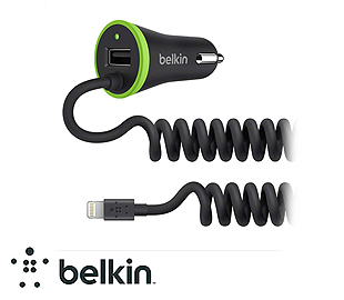 BELKIN F8J154BT04-BLK CARGADOR AUTO+CABLE INTEGRADOLIGTHNING