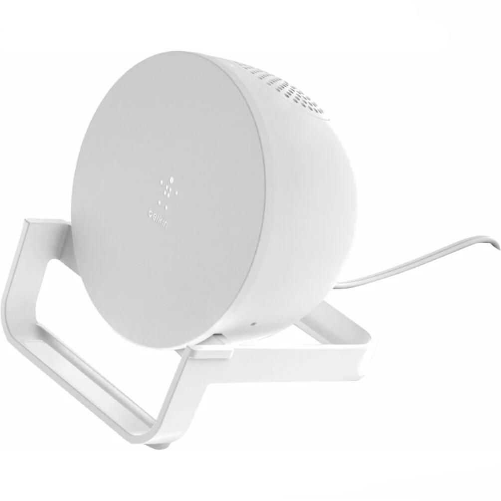 BASE DE CARGA INALAMBRICA QI CON PARLANTE BELKIN BT BLANCO