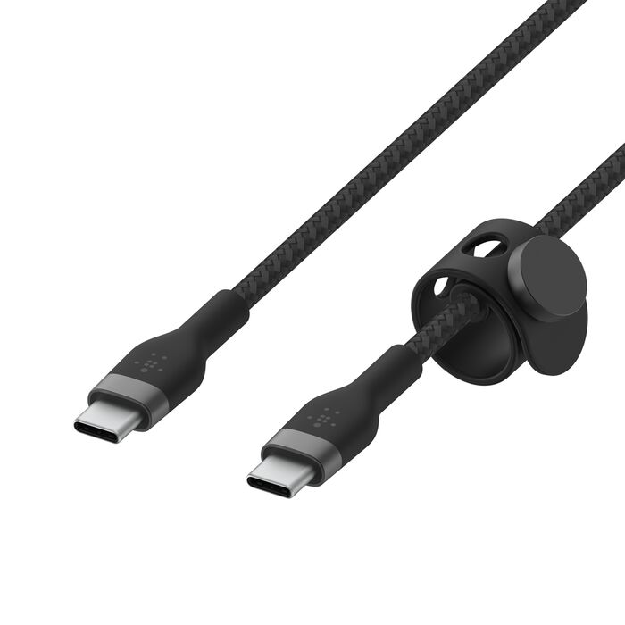 CABLE USB-C A USB-C BELKIN BOOSTCHARGE PRO FLEX NEGRO 2M