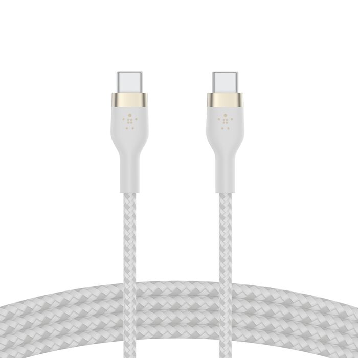 CABLE USB-C A USB-C BELKIN BOOSTCHARGE PRO FLEX BLANCO 2M