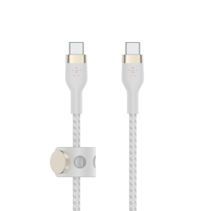 CABLE USB-C A USB-C BELKIN BOOSTCHARGE PRO FLEX BLANCO 2M