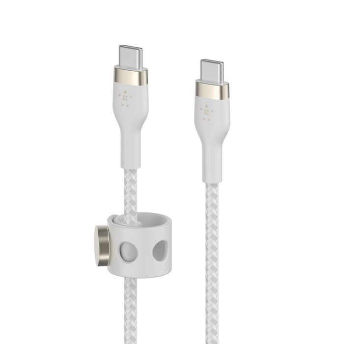 CABLE USB-C A USB-C BELKIN BOOSTCHARGE PRO FLEX BLANCO 2M