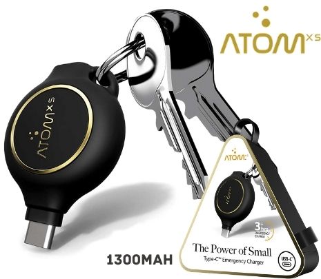 Power Bank Kc1300 Keychain USB-C 1300MAh