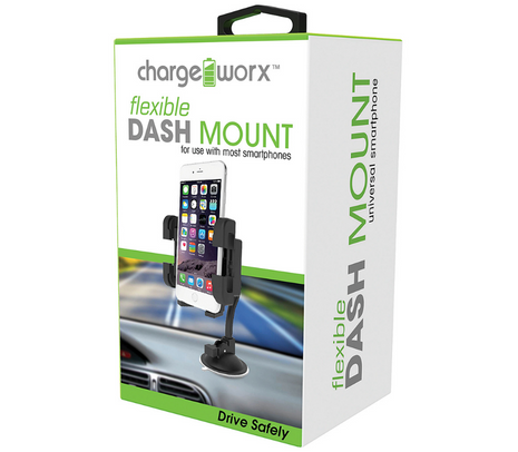 SOPORTE DE SMARTPHONE PARA AUTO CHARGEWORX NEGRO