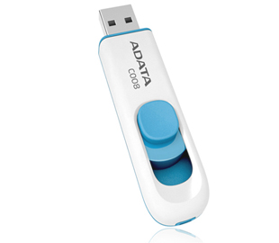 ADATA PENDRIVE C008 32GB BLANCO Y AZUL AC008-32G-RWE 2.0