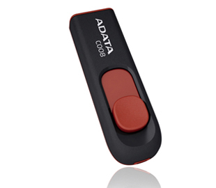 ADATA PENDRIVE C008 32GB NEGRO Y ROJO AC008-32G-RKD 2.0