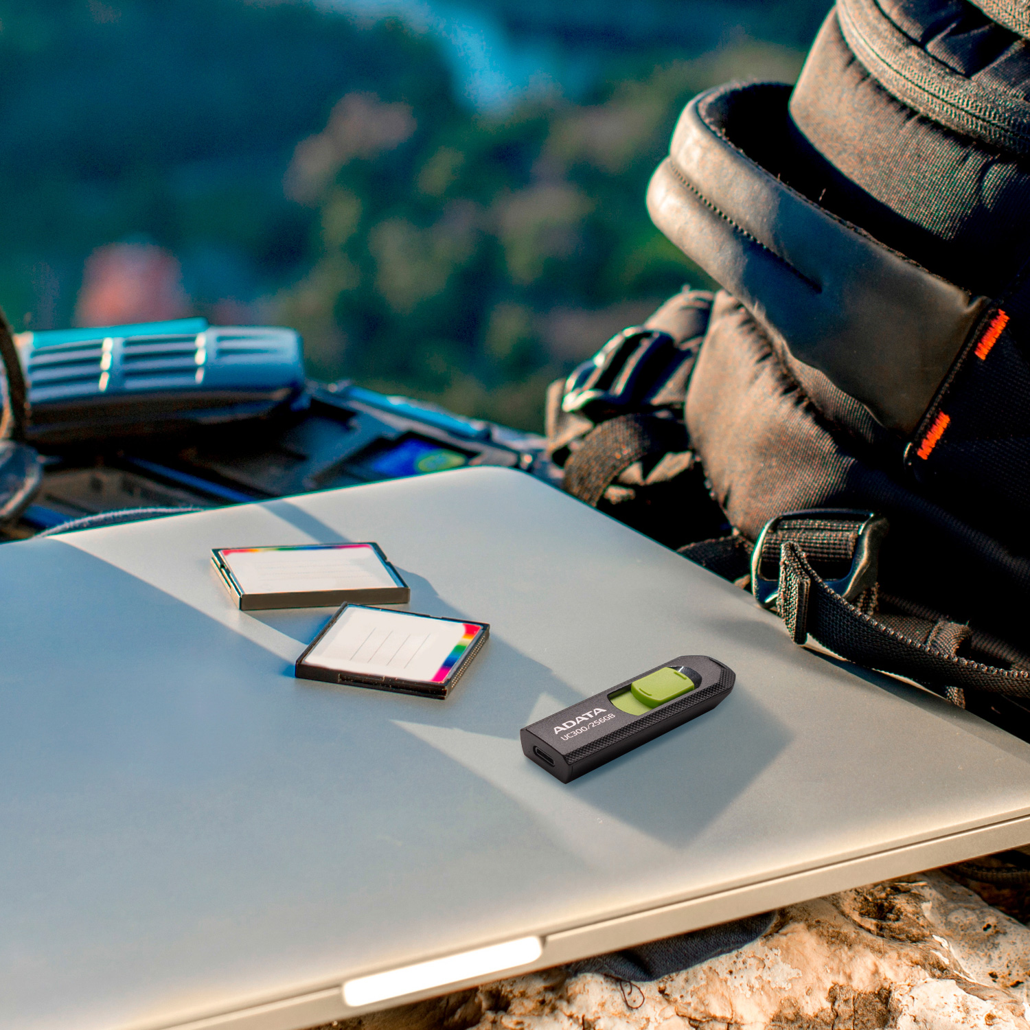 PENDRIVE USB-C ADATA ACHO-UC300-64G-RBK/GN 64GB NEGRO/VERDE